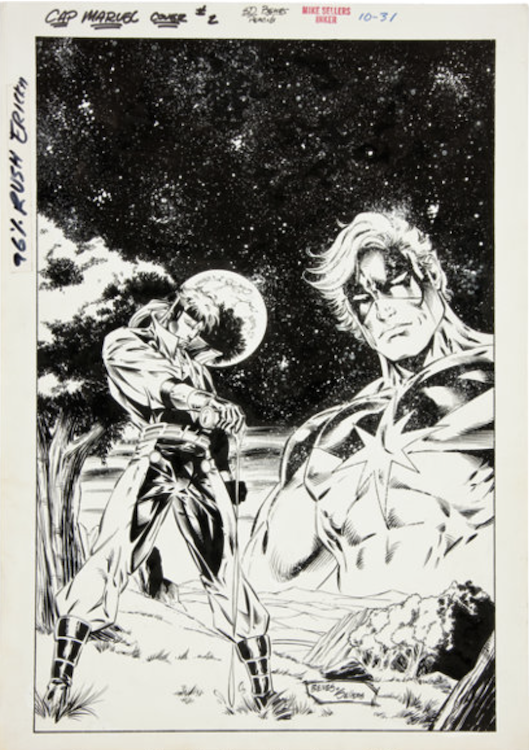 Captain Marvel #2 Cover Art by Ed Benes sold for $950. Click here to get your original art appraised.