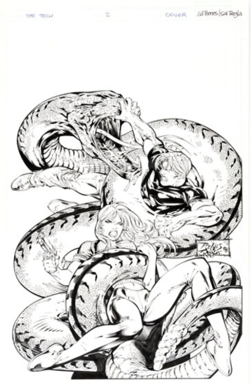 Sci-Tech #2 Cover Art by Ed Benes sold for $660. Click here to get your original art appraised.