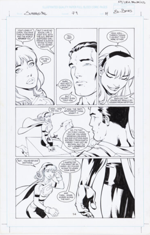 Supergirl #79 Page 14 by Ed Benes sold for $660. Click here to get your original art appraised.