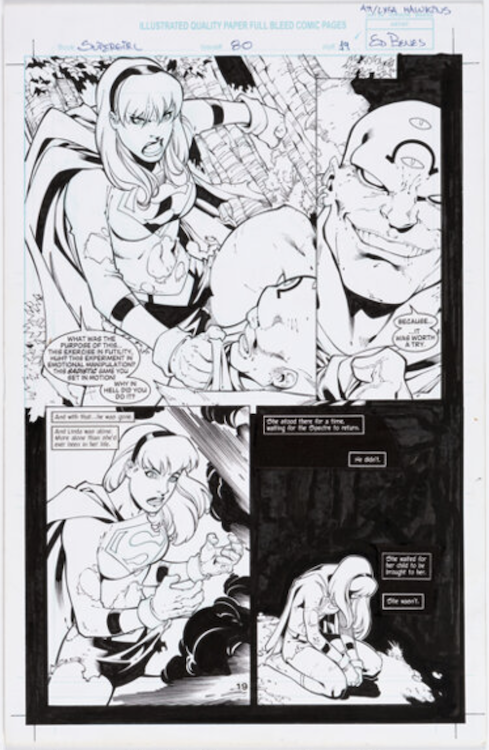 Supergirl #80 Page 19 by Ed Benes sold for $1,020. Click here to get your original art appraised.