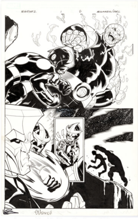 Marvel Now! Point One #1 Page 6 by Ed McGuinness sold for $6,410. Click here to get your original art appraised.
