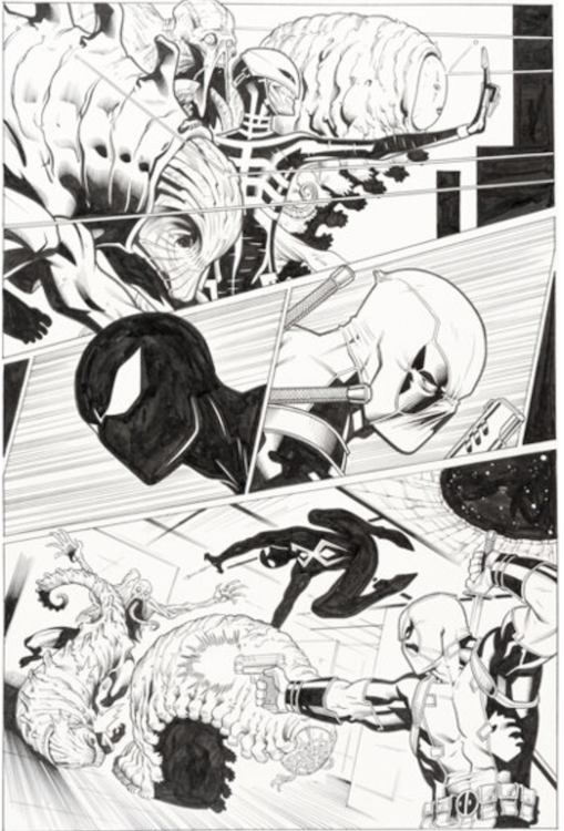 Spider-Man/Deadpool #8 Page 8 by Ed McGuinness sold for $1,560. Click here to get your original art appraised.