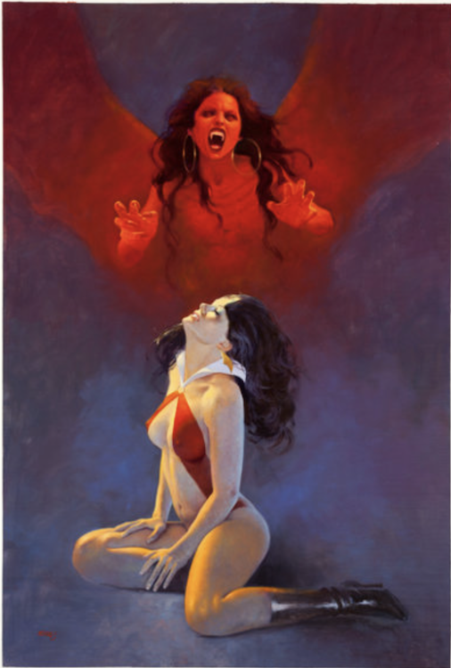 Vampirella: Flight Painting by Enric sold for $6,570. Click here to get your original art appraised.