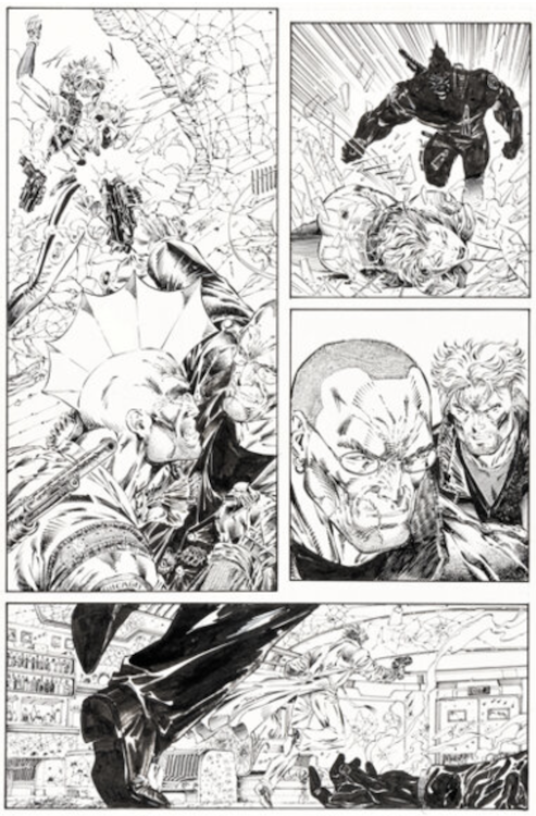 Savage Dragon #13 Page 8 by Erik Larsen sold for $7,200. Click here to get your original art appraised.