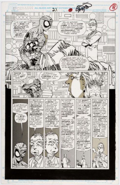 Spider-Man #21 Page 8 by Erik Larsen sold for $2,030. Click here to get your original art appraised.