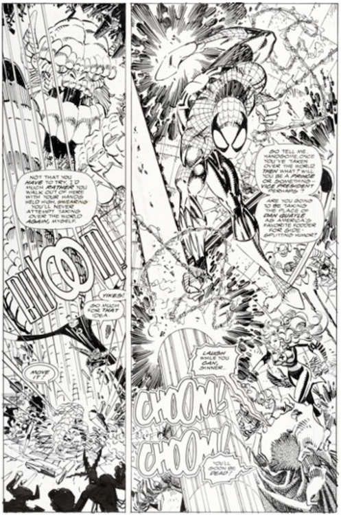 Spider-Man #23 Page 14 by Erik Larsen sold for $26,400. Click here to get your original art appraised.