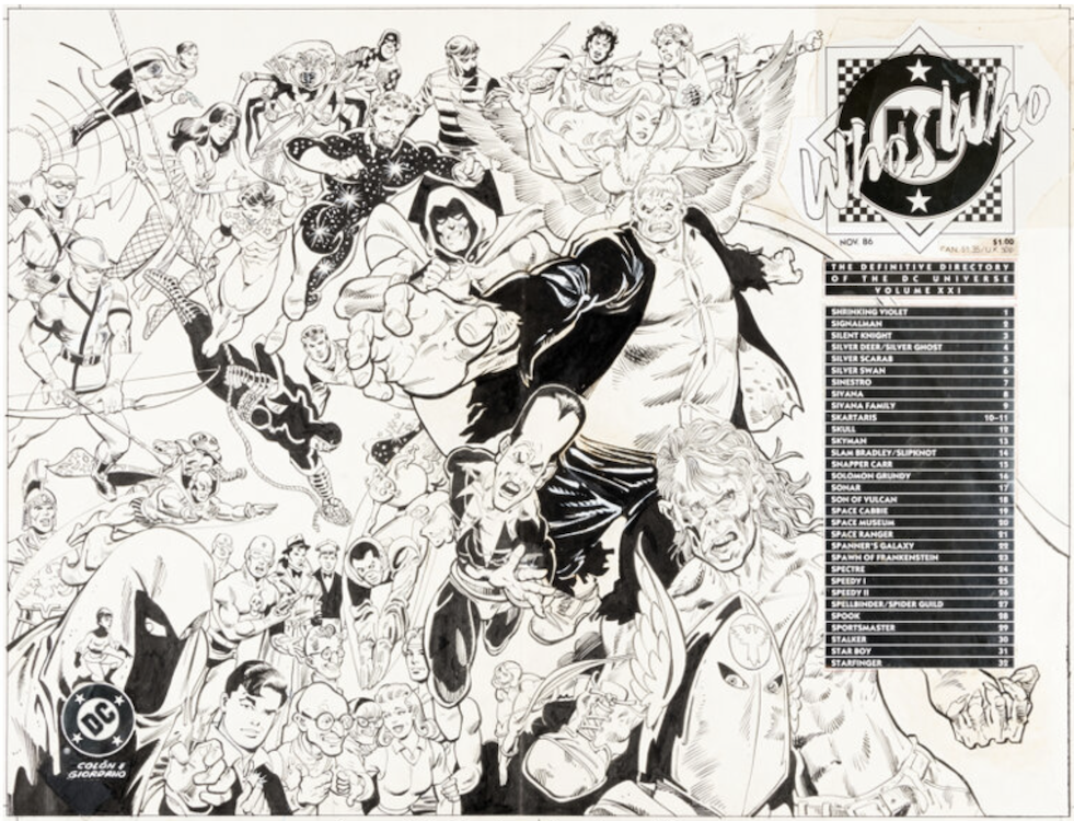 Who's Who in the DC Universe #21 Cover Art by Ernie Colon sold for $5,520. Click here to get your original art appraised.