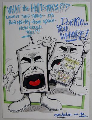 Evan Dorkin Art - Milk and Cheese