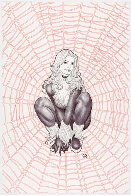 Black Cat Unpublished Illustration by Frank Cho sold for $4,080. Click here to get your original appraised.