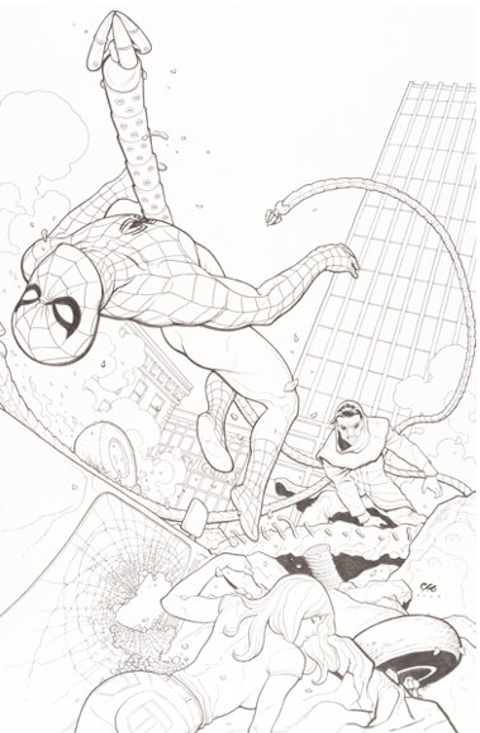 Marvel Knights Spider-Man #5 Cover Art by Frank Cho sold for $6,600. Click here to get your original art appraised.
