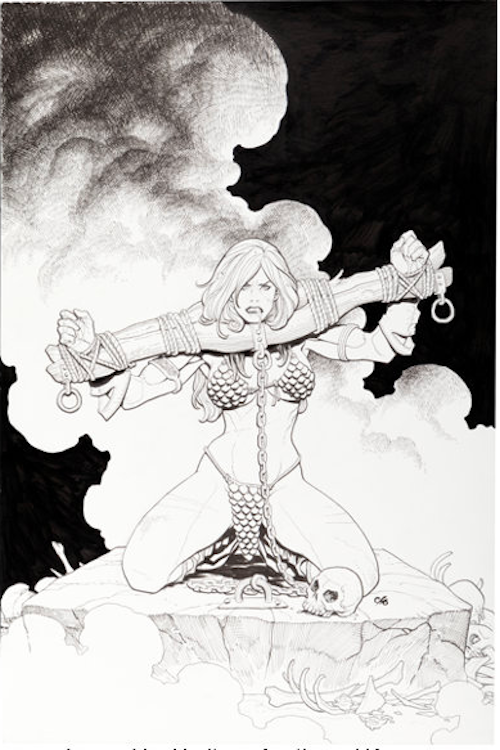 Queen of the Frozen Wastes #2A Cover Art by Frank Cho sold for $2,510. Click here to get your original art appraised.