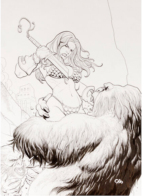 Red Sonja Queen of the Frozen Wastes #3 Variant Cover Art by Frank Cho sold for $4,250. Click here to get your original art appraised.