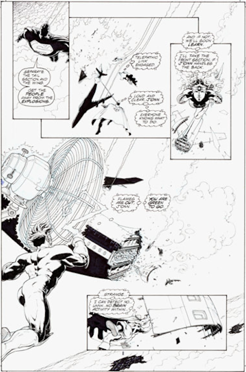JLA: Earth 2 Page 8 by Frank Quitely sold for $780. Click here to get your original art appraised.