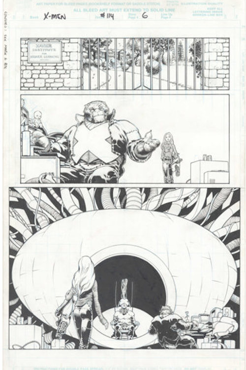 New X-Men #114 Page 6 by Frank Quitely sold for $250. Click here to get your original art appraised.