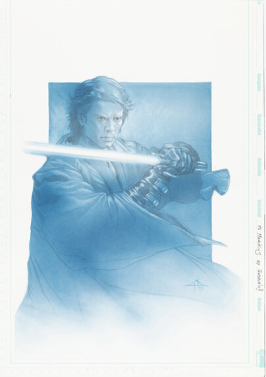 Anakin Skywalker Illustration by Gabriele Del'Otto sold for $2,160. Click here to get your original art appraised.