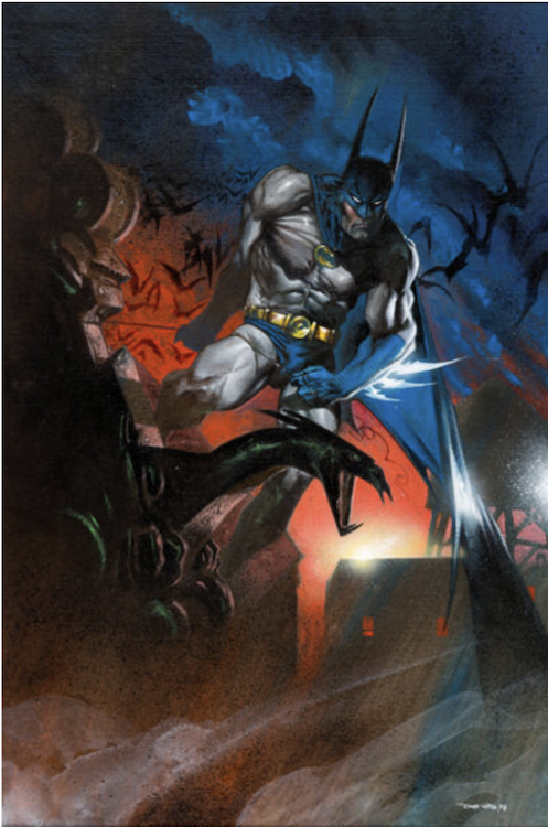 Batman: Lair of the Dark Knight Painting by Gabriele Del'Otto sold for $2,240. Click here to get your original art appraised.