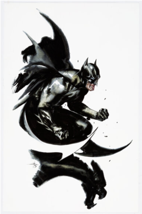 Batman Specialty Illustration by Gabriele Del'Otto sold for $13,200. Click here to get your original art appraised.