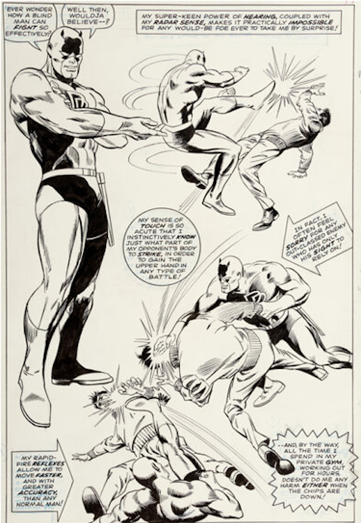 Daredevil Annual #1 Illustration by Gene Colan sold for $28,800. Click here to get your original art appraised.
