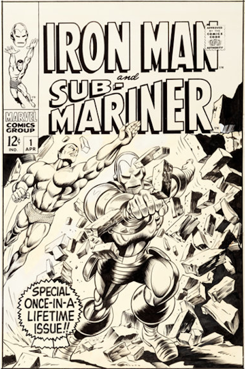 Iron Man and Sub-Mariner #1 Cover Art by Gene Colan sold for $240,000. Click here to get your original art appraised.