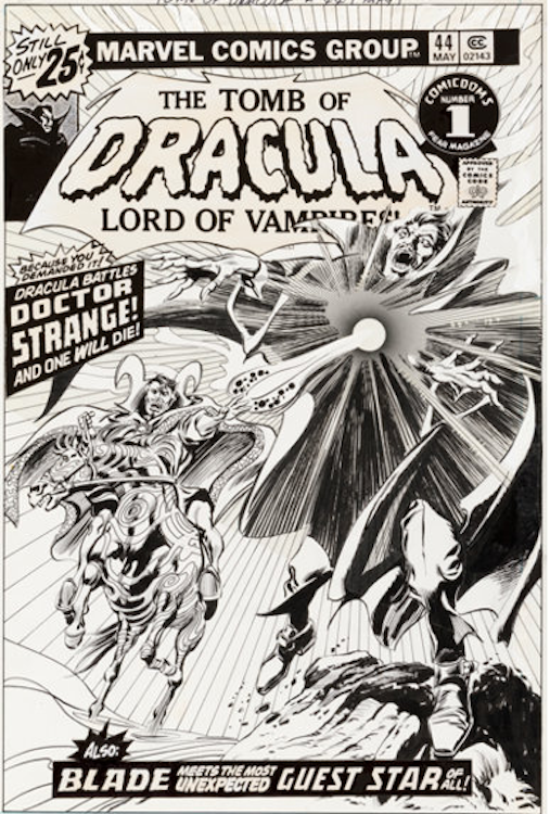 The Tomb of Dracula #44 Cover Art by Gene Colan sold for $26,290. Click here to get your original art appraised.