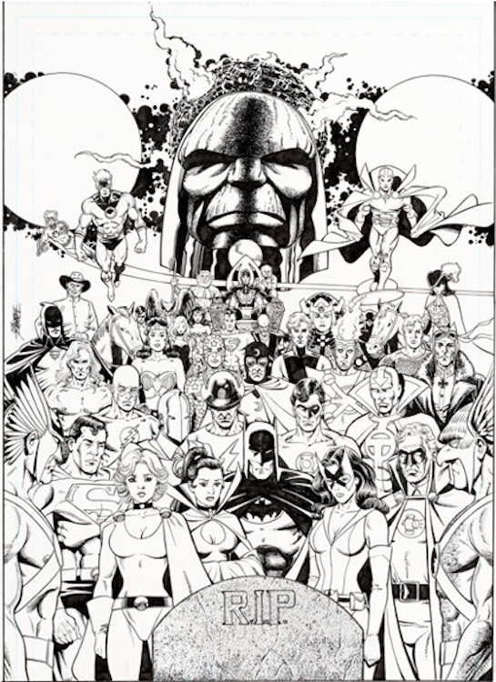 Crisis On Multiple Earths Volume 5 Paperback Cover Art by George Perez sold for $30,000. Click here to get your original art appraised.
