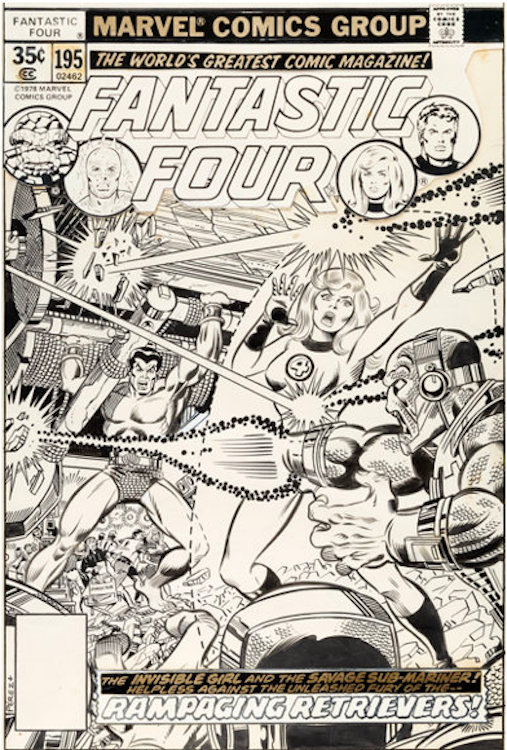 Fantastic Four #195 Cover Art by George Perez sold for $26,290. Click here to get your original art appraised.