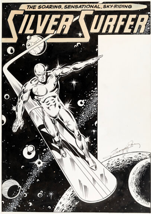 Hulk #8 Silver Surfer Pin-up by George Perez sold for $26,400. Click here to get your original art appraised.