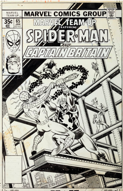 Marvel Team-up #65 Cover Art by George Perez sold for $19,120. Click here to get your original art appraised.