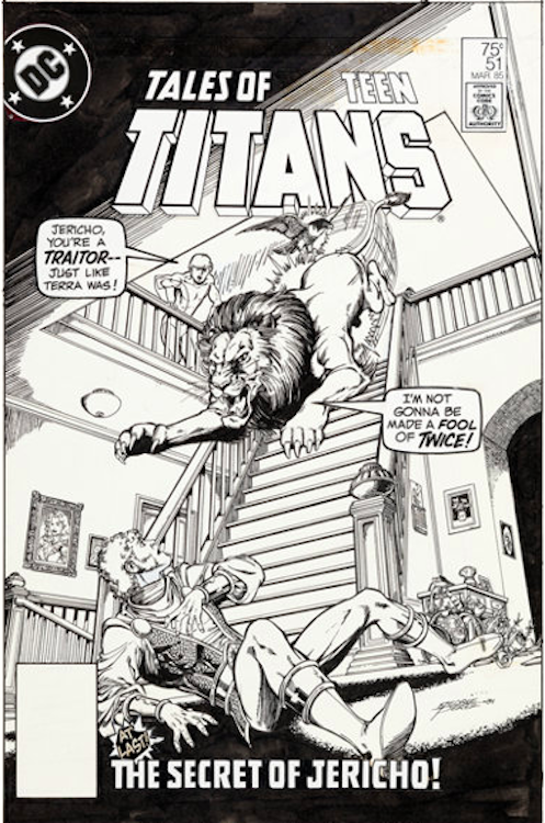 Tales of the Titans #51 Cover Art by George Perez sold for $4,780. Click here to get your original art appraised.