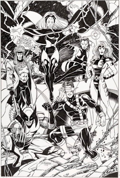 X-Men Illustration by George Perez sold for $6,000. Click here to get your original art appraised.