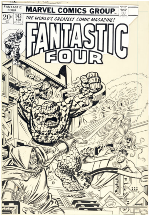 Fantastic Four #143 Cover Art by Gil Kane sold for $150,000. Click here to get your original art appraised.
