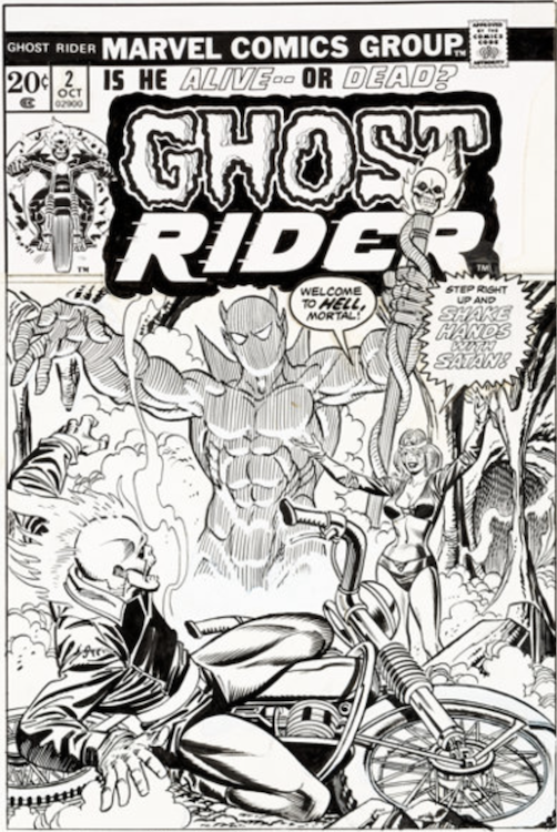 Ghost Rider #2 Cover Art by Gil Kane sold for $27,600. Click here to get your original art appraised.