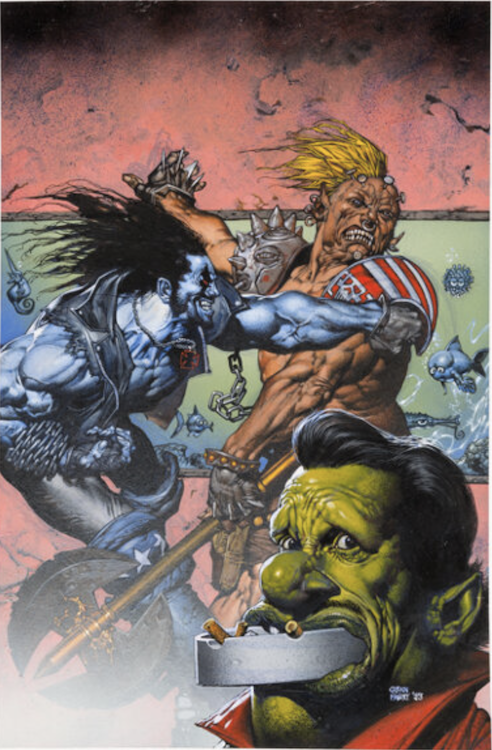 Lobo: Portrait of a Victim Cover Art by Glenn Fabry sold for $10,2000. Click here to get your original art appraised.