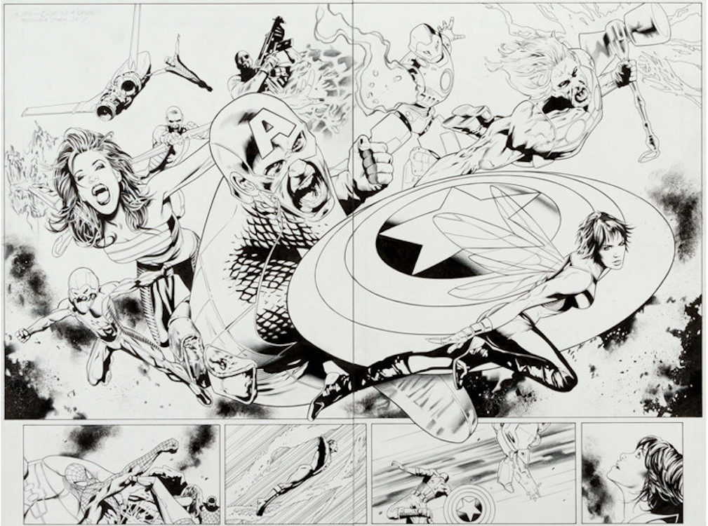 Ultimate Power #2 Page 16-17 by Greg Land sold for $900. Click here to get your original art appraised.