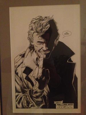 Hellblazer #45 p24 Original Art: Giving the Devil the Finger