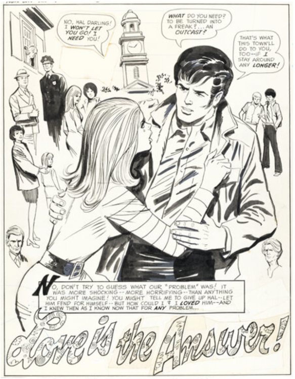 Young Love #123 Splash Page 1 by Henry Scarpelli sold for $420. Click here to get your original art appraised.