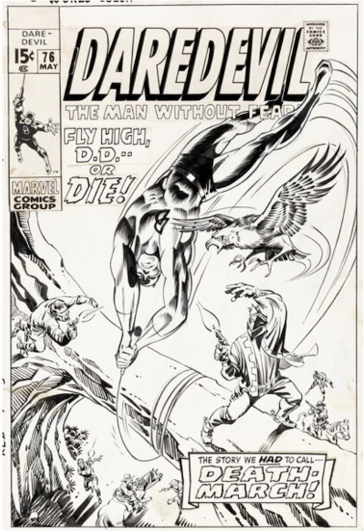 Daredevil #76 Cover Art by Herb Trimpe sold for $22,800. Click here to get your original art appraised.