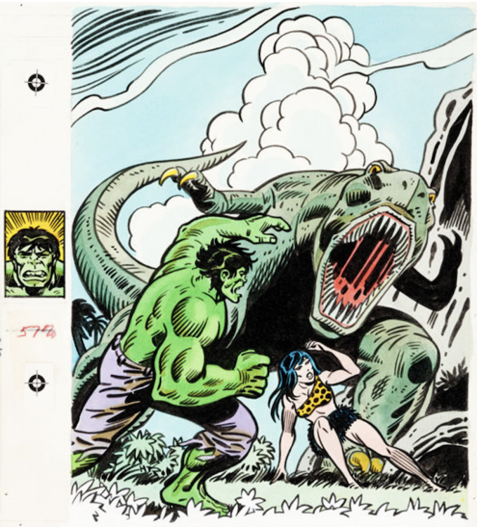 The Incredible Hulk: Lost in Time Cover Art by Herb Trimpe sold for $8,365. Click here to get your original art appraised.