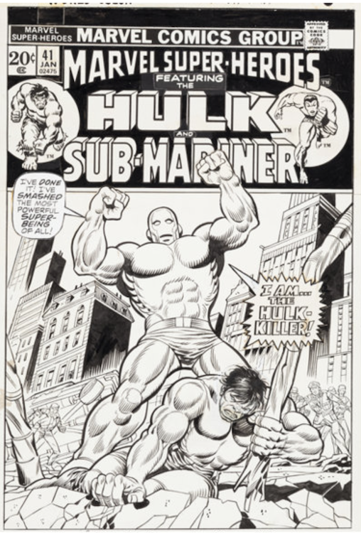 Marvel Super-Heroes #41 Cover Art by Herb Trimpe sold for $11,950. Click here to get your original art appraised.