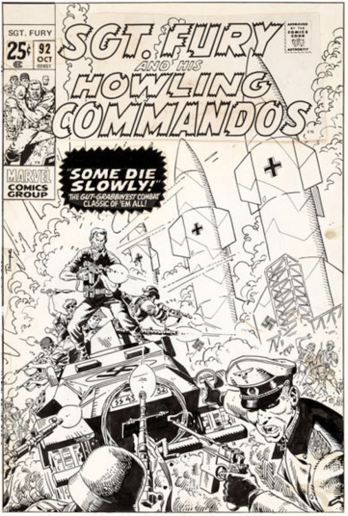 Sgt. Fury and His Howling Commandos #92 Cover Art by Herb Trimpe sold for $7,170. Click here to get your original art appraised.