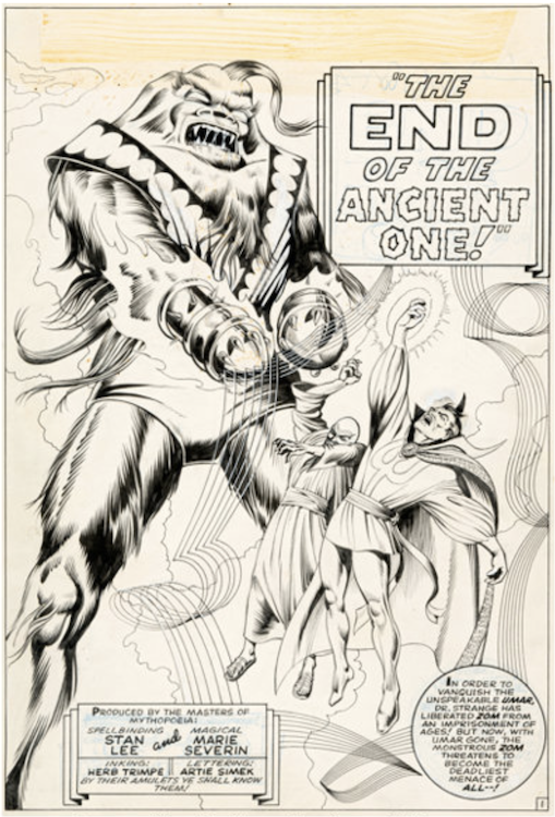 Strange Tales #15 Compete 10-Page Story by Herb Trimpe sold for $66,000. Click here to get your original art appraised.