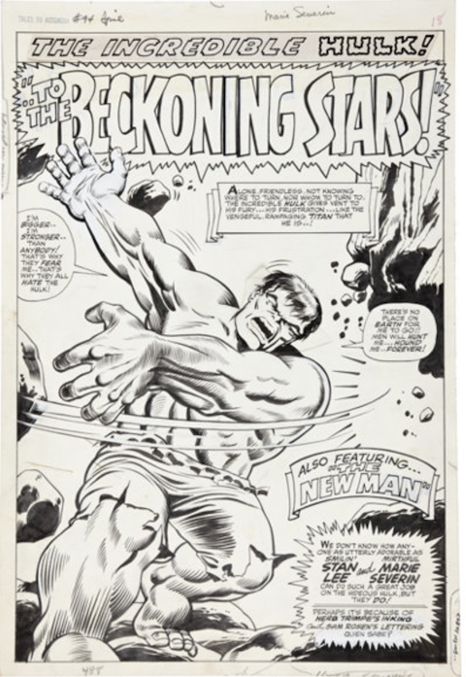 Tales to Astonish #94 Splash Page 1 by Herb Trimpe sold for $9,560. Click here to get your original art appraised.