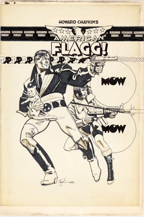 American Flagg Illustration by Howard Chaykin sold for $5,265. Click here to get your original art appraised.
