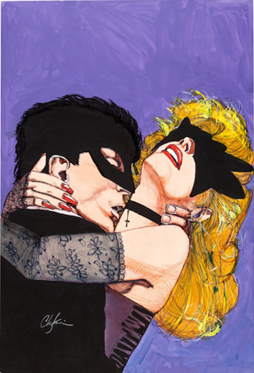 Big Black Kiss #2 Painting by Howard Chaykin sold for $3,360. Click here to get your original art appraised.