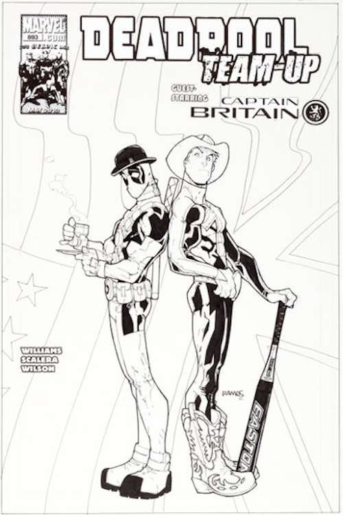 Deadpool Team-Up #893 Cover Art by Humberto Ramos sold for $1,080. Click here to get your original art appraised.