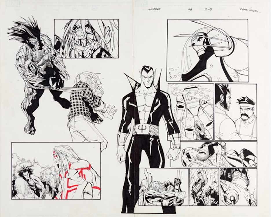 Wolverine #48 Page 12-13 by Humberto Ramos sold for $575. Click here to get your original art appraised.