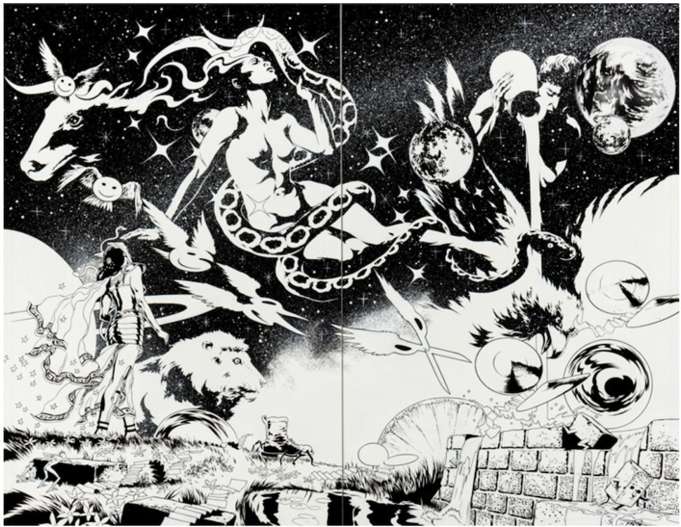 Promethea #13 Splash Page 18-19 by J.H. Williams sold for $1,980. Click here to get your original art appraised.