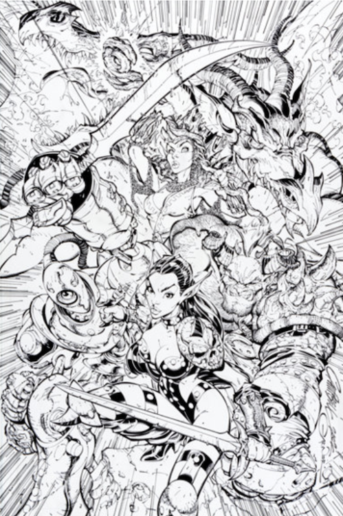 Mage Knight: Stolen Destiny #1 Cover Art by J. Scott Campbell sold for $1,730. Click here to get your original art appraised.