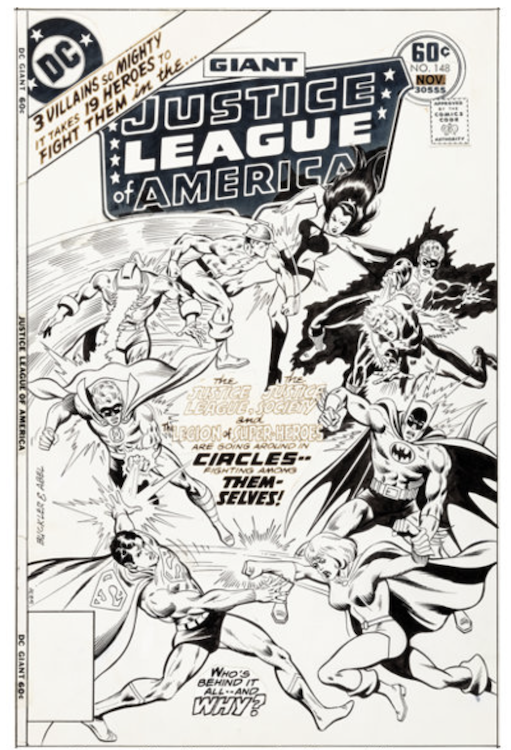 Justice League of America #148 Cover Art by Jack Abel sold for $35,850. Click here to get your original art appraised.