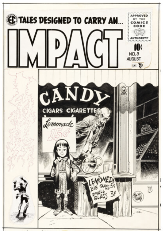 Impact #3 Cover Art by Jack Davis sold for $31,200. Click here to get your original art appraised.